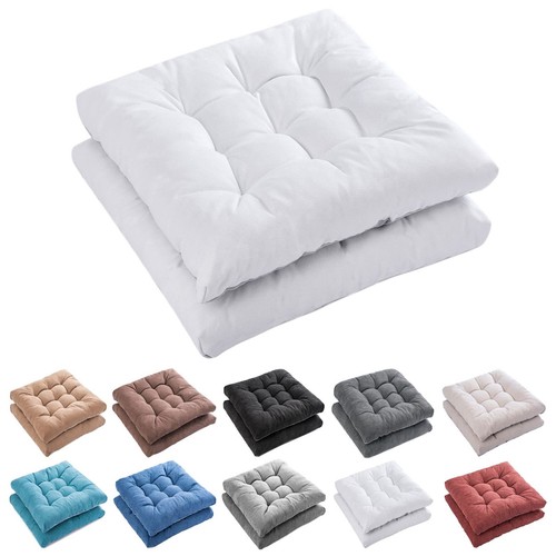 Outdoor Indoor Chair Cushions Set of 2 - Patio Furniture Cushion 19x19 inch, ...