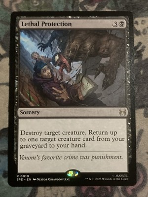 MTG Lethal Protection Marvel's Spider-Man Eternal 0010 NonFoil Regular Rare