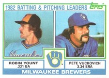 (Robin Yount / Pete Vuckovich) 1983 Topps 321 Milwaukee Brewers Baseball Card