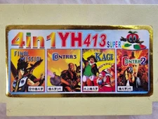 Game for Dendy Pegas 4 in 1 Cartridge Vintage Retro Video Game 90 Console 8 BIT