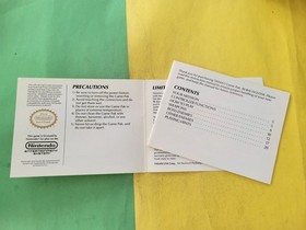 Burai Fighter NES-UF-USA Nintendo Folleto de instrucciones Manual solamente