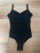 Chacott Ballet Leotard M Black Nylon Spandex Camisole Style Women's