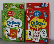 Dr. Seuss Flash Cards: Alphabet  Words Numbers 1-20 Educational Learning Lot 2