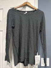 Lululemon Emerald Long Sleeve Modern Stripe H...