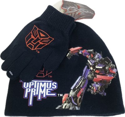 Beanie Hat - Transformers Movie Optimus Prime 2-5T w/Glove Knit Set Toddler