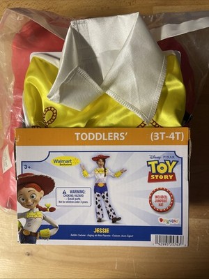 Disney Jessie Toy Story Toddler Halloween Costume w/Hat Dress Up Child 3T-4T