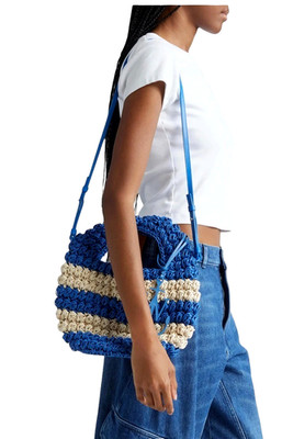$850  JW ANDERSON Popcorn Basket Shoulder Bag w/ Anchor Logo (12.5'' x 8.6'')  NWT