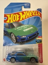 2022 Hot Wheels Blue & Green '95 Mazda RX-7 Falken #170/250 HW J-Imports #2/5