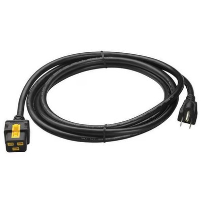 Apc Power Cord, 5-15P, IEC C19, 10 ft., Blk, 15A AP8750 Apc AP8750 731304279730