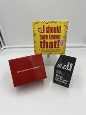 Lot of 3 Games We Are Not Really Strangers, I Should’ve Known That, CAH Bundle￼￼