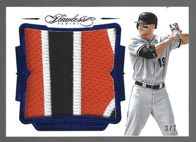 Chris Davis 2017 Panini Flawless Memorabilia Jumbo Patch 3/7