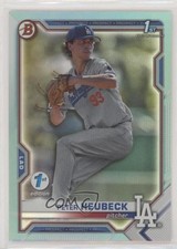 2021 Bowman Draft 1st Edition Sky Blue Foil Peter Heubeck #BD-146 2a9