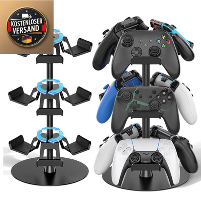 Controller Halter 3 Stück Drehbar Kopfhörer Ständer für PS5 PS4 Xbox Switch