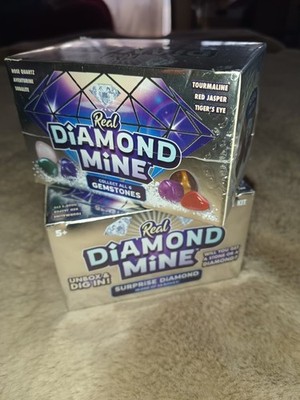 Real Diamond Mine Dig It! Collect all 6 Gemstones! NEW 2 Boxes 