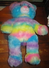 tie dye BUILD A BEAR STUFFED ANIMAL PLUSH SPRING PRIDE RARE