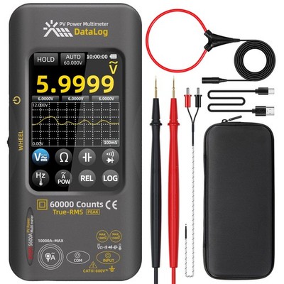 BSIDE 60000 Counts PV Multimeter, Power Measurement with 10000A Multimeter