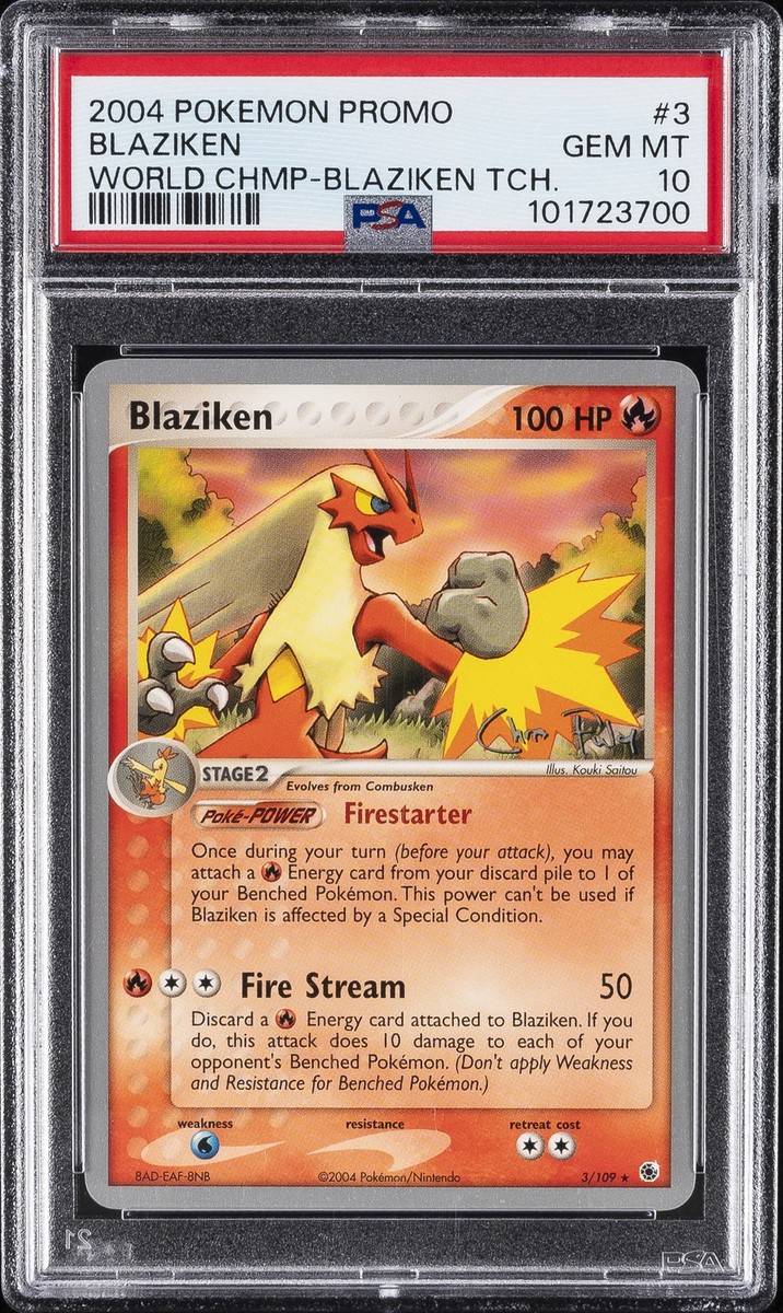 2004 POKEMON WORLD CHAMPIONSHIPS PROMO BLAZIKEN TECH #3 BLAZIKEN