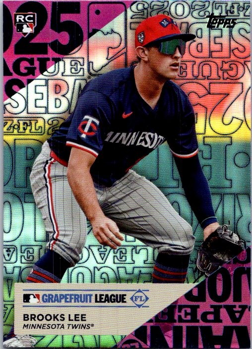 2025 Topps #TG-19 Brooks Lee Training Grounds Pink Foil 5DDDDD
