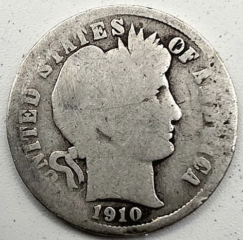 1910 10C Barber Dime -116 Yrs Old!!! ☆Great Way To BUY SILVER☆