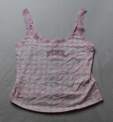 PINK X Love Shack Fancy Women's Cotton Cami Tank AC2 Light Pink Medium NWT