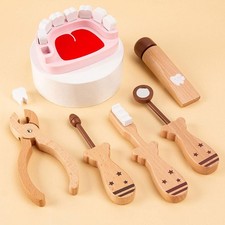 Kids Doctor Pretend Play Toys Dentist Play Set for Travel Party Favors Girls