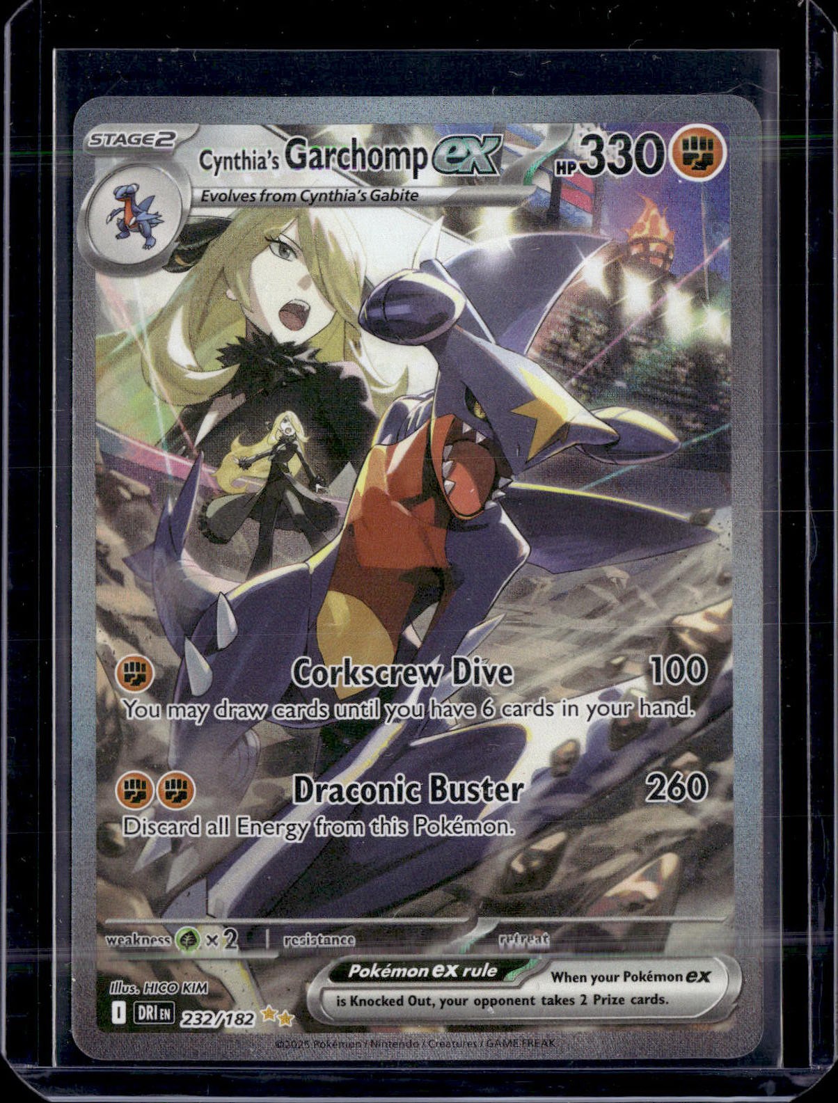 Pokemon SV10: Destined Rivals Cynthia's Garchomp ex 232/182
