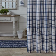 WILLIAMSBURG CANTON SHOWER CURTAIN 72X72 BLUE AND WHITE, NEW IN PACKAGE