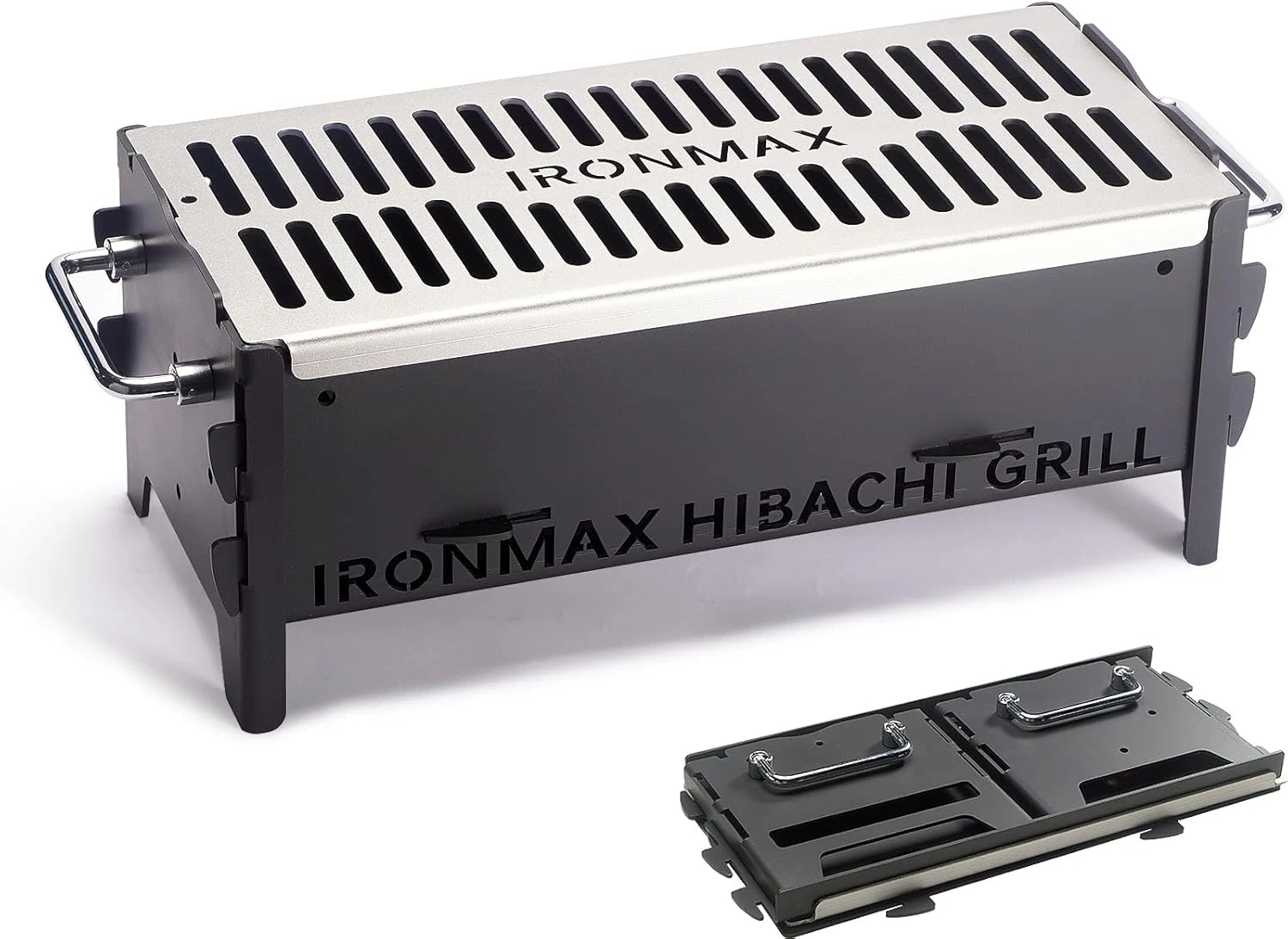 Portable Compact Hibachi Grill for Camping & Outdoor Cooking - 16"x7.5"x6.5