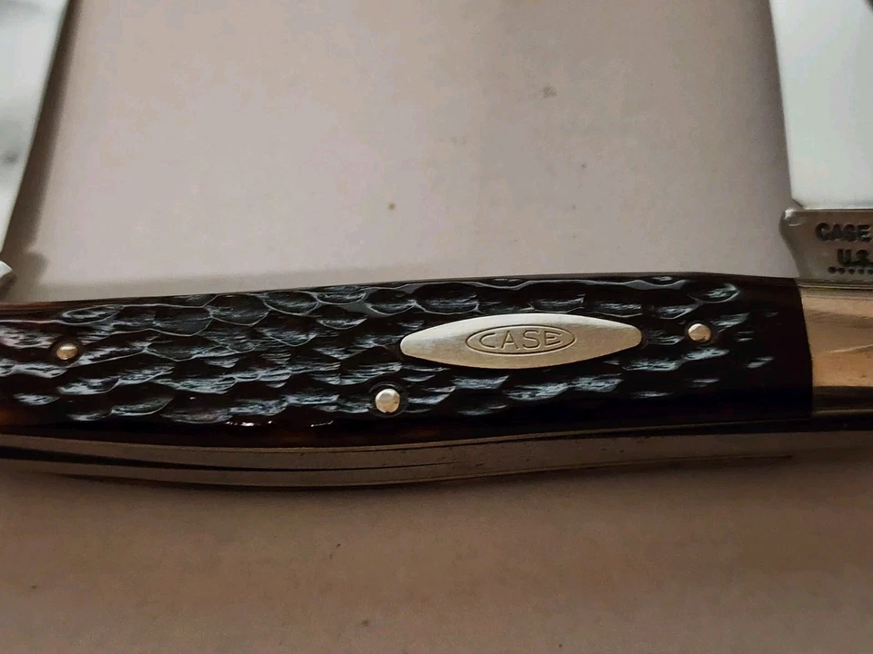 1972 Case XX USA 6275 Moose Reddish Brown Bone Handle - Image 4 of 4