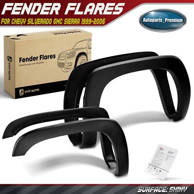 4x Front&Rear Fender Flares Factory Style for Chevrolet Silverado 1999-2006 GMC