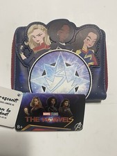 Loungefly Marvel The Marvels Group Zip Around Wallet NWT
