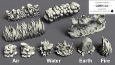Elemental Spell Effects Walls Kickstarter Noblewolf Miniatures Models D&D