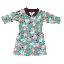 Tea Collection Floral Knit Dress Toddler Girls 2 Multicolor V-Neck 100% Cotton