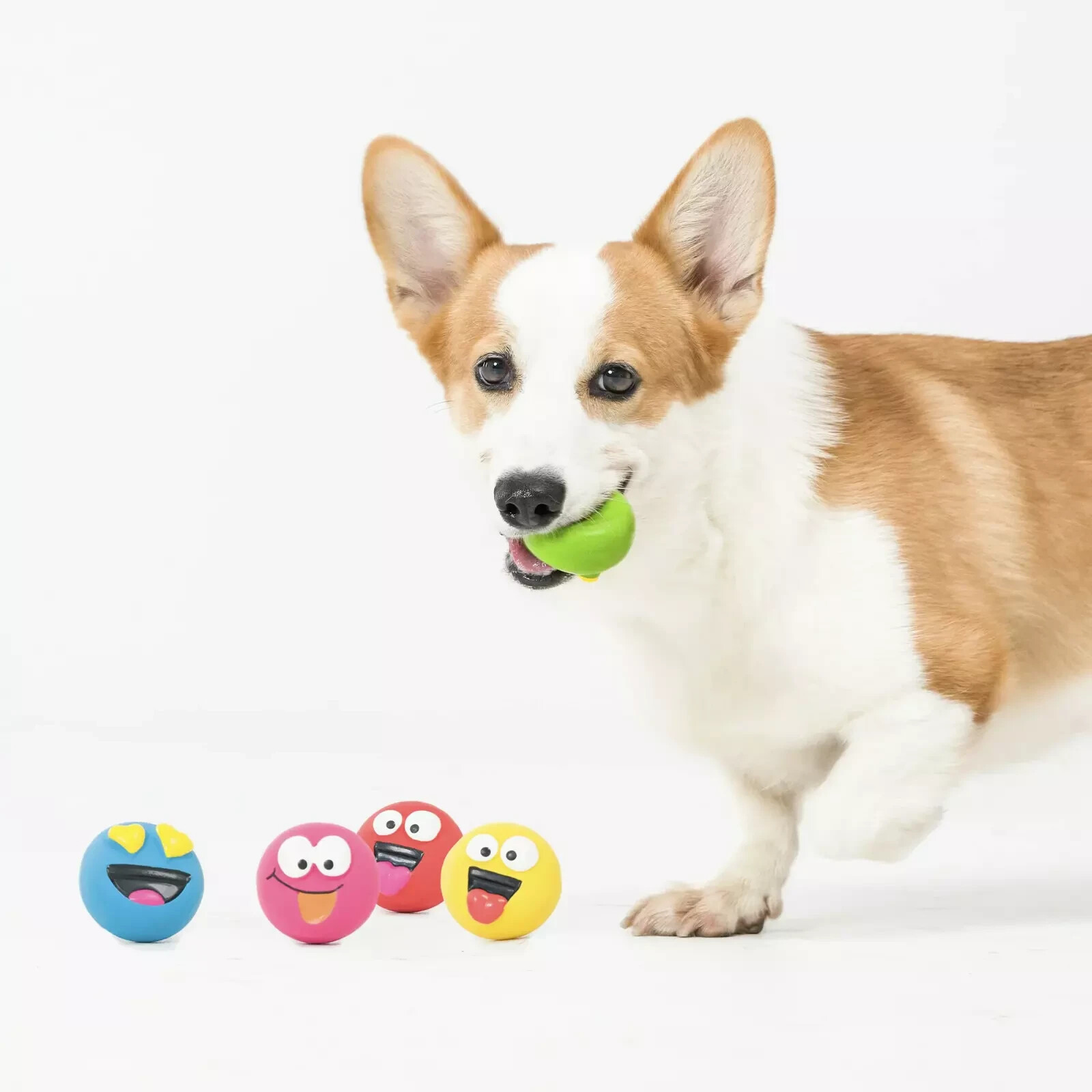 Vibrant Life Playful Buddy Dog Toys, Emoticon, Extra Small, 5 Count