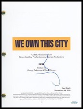 Jon Bernthal "We Own This City" AUTOGRAPH Signed Full Pilot Episode Script ACOA