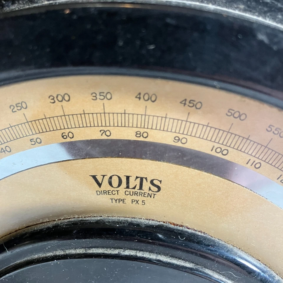 Voltímetro de corrente contínua tipo PX5 não testado vintage Westinghouse? - Imagem 3 de 4