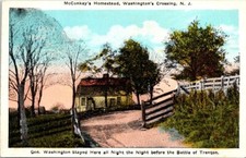 1940s McConkey's Homestead Washington's Crossing New Jersey Vintage Postcard
