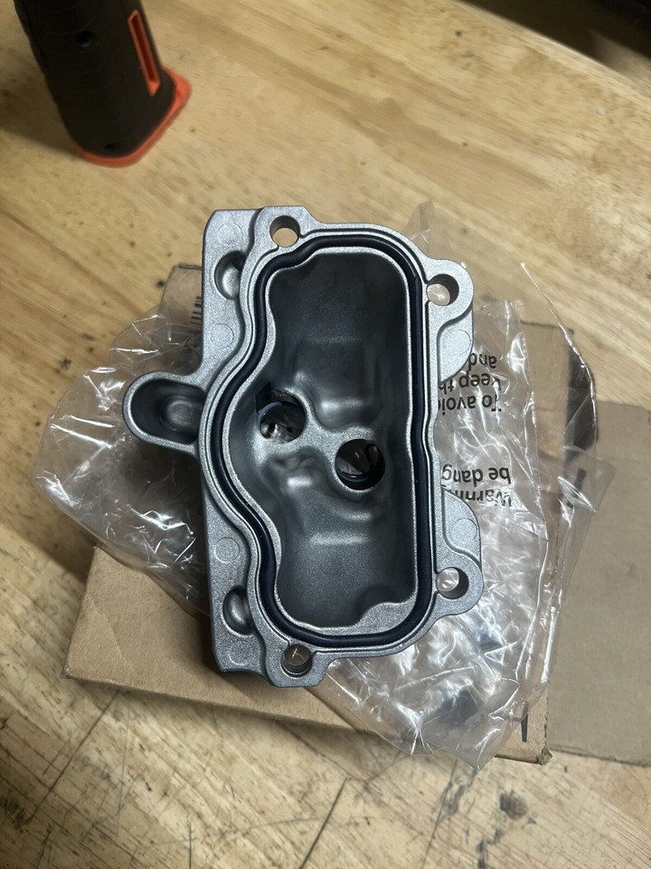 Genuine BMW Turbocharger Oil Return Housing Cover Adapter 11427935572 N63 eBay