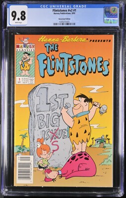   FLINTSTONES #1 CGC 9.8 NEWSSTAND Harvey Series 1992 Hanna-Barbera TV Cartoon