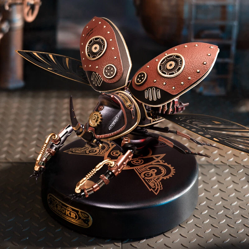 ROKR 4 Kit Beetle Model DIY 3D Puzzle Steampunk Mechanical Adult Boys Xmas Gift - Image 2 of 4