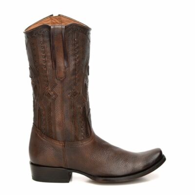 Italian Leather (Deer) Boots with Zipper Handmade by Cuadra