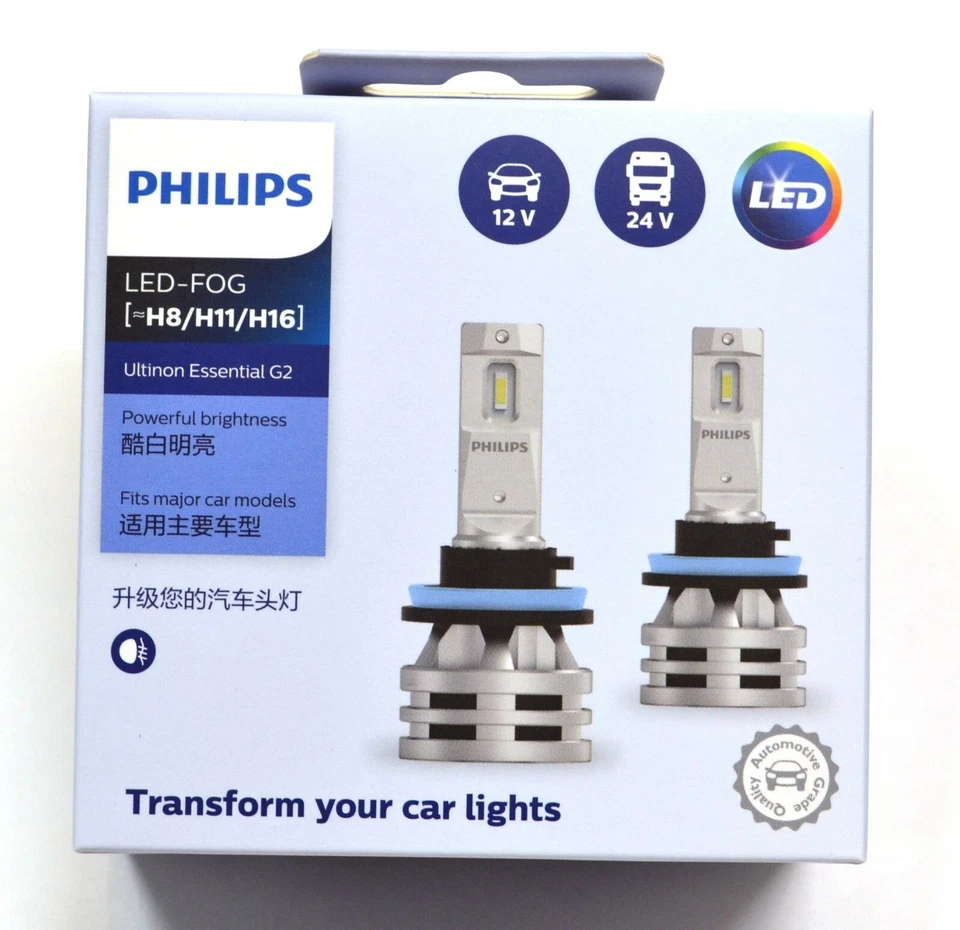 Philips Ultinon LED G2 White H11 Fog Light Two Bulbs Upgrade Replace Lamp - Image 2 of 4