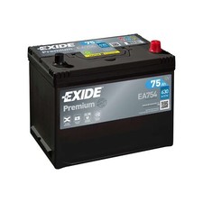 Car Battery EA754 Exide Premium 12V 75Ah 630CCA Type 030P 1060816 92105069