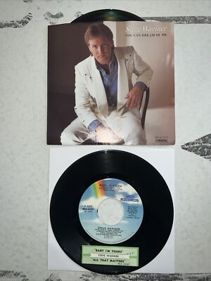 Lot x 2 STEVE WARINER 45 Baby I'm Yours / You Can Dream Of Me