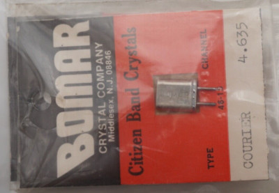 Vintage NOS Bomar Citizen Band Crystal Type Courier Channel 4.635 New in Package