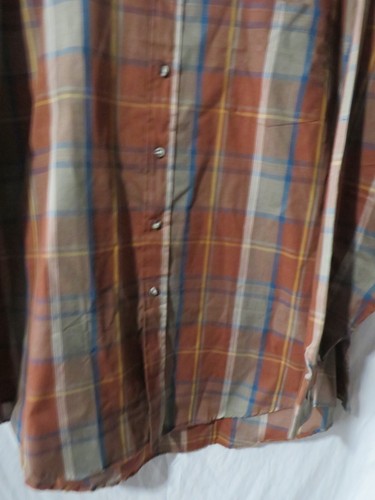 Vintage Members Only Plaid Men's 2XL Long Sleeve Button Down Shirt - Picture 3 of 5