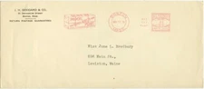 Nov 17 1938 Parcel Post Silver Jubilee slogan cancel - Boston Massachusetts