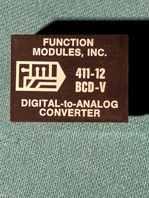 BCD (three digits) to Voltage converter module, with socket and data sheet