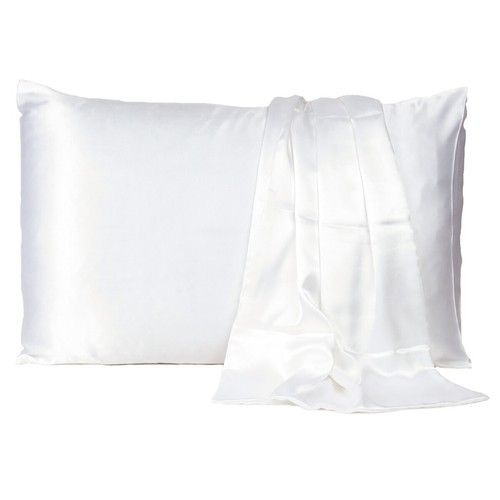 Funda de almohada de seda satinada funda de almohada King Queen estándar cubierta de cojín nueva - Imagen 97 de 251