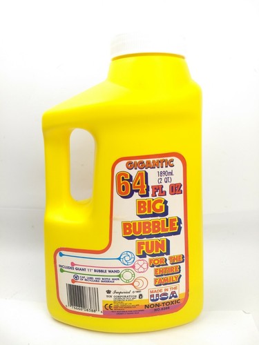 Miracle Bubbles 1991 Gigantic Bubbles Fun Vintage Imperial Toys Approx 16 oz - Picture 4 of 9